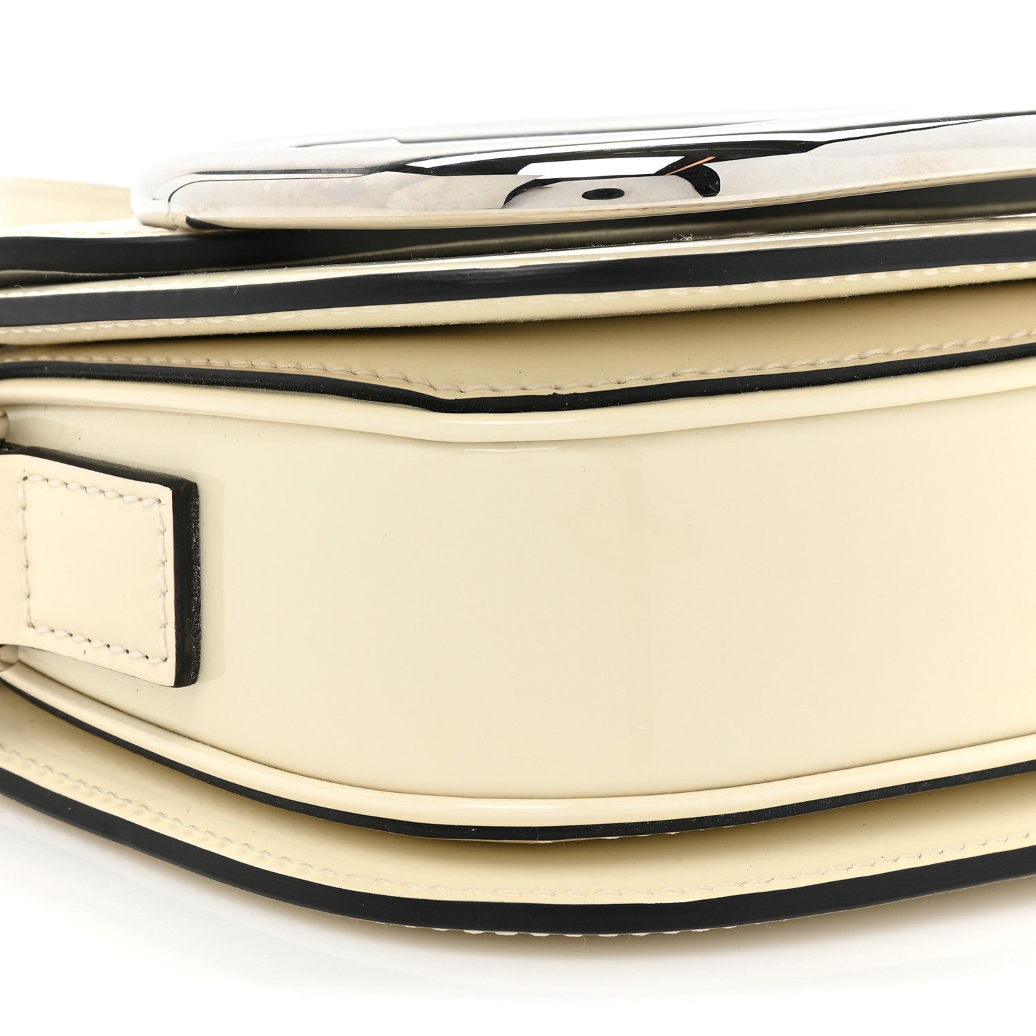 Valentino Garavani Patent Small Supervee Crossbody Bag Light Ivory 8 of 8
