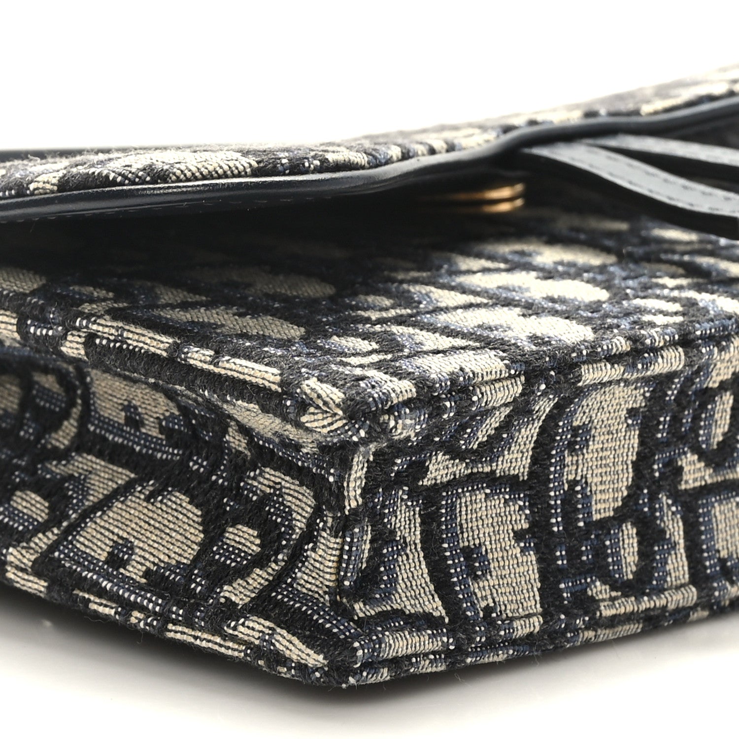 Christian Dior Oblique Saddle Belt Bag Blue 8 of 10