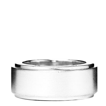 Tiffany Sterling Silver 9mm Metropolis Screw Band Ring 53 6.5 3 of 5
