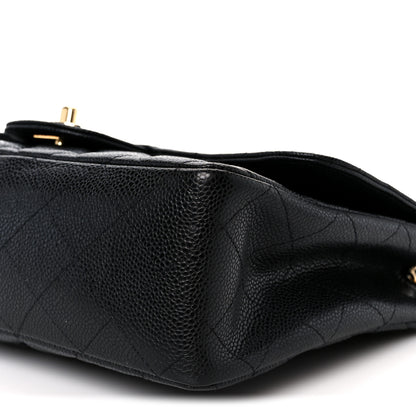 Chanel Caviar Quilted Jumbo Single Flap Black 11 of 11