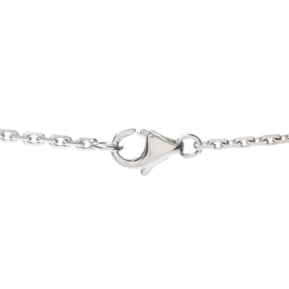 Cartier 18K White Gold Diamond Interlocking LOVE Necklace 4 of 5