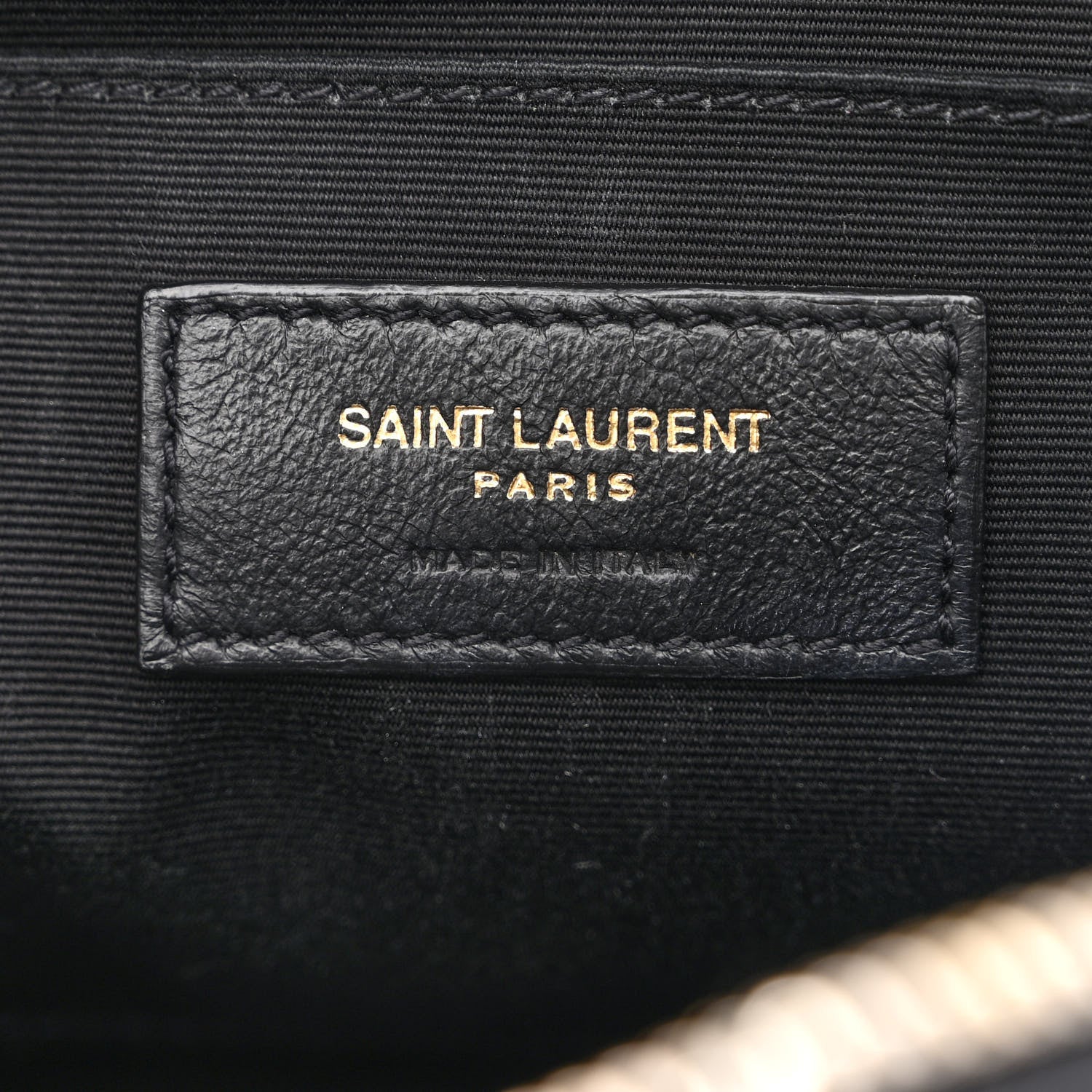 Saint Laurent Calfskin Matelasse Monogram Lou Camera Bag Black 6 of 11