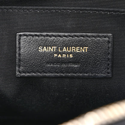 Saint Laurent Calfskin Matelasse Monogram Lou Camera Bag Black 6 of 11