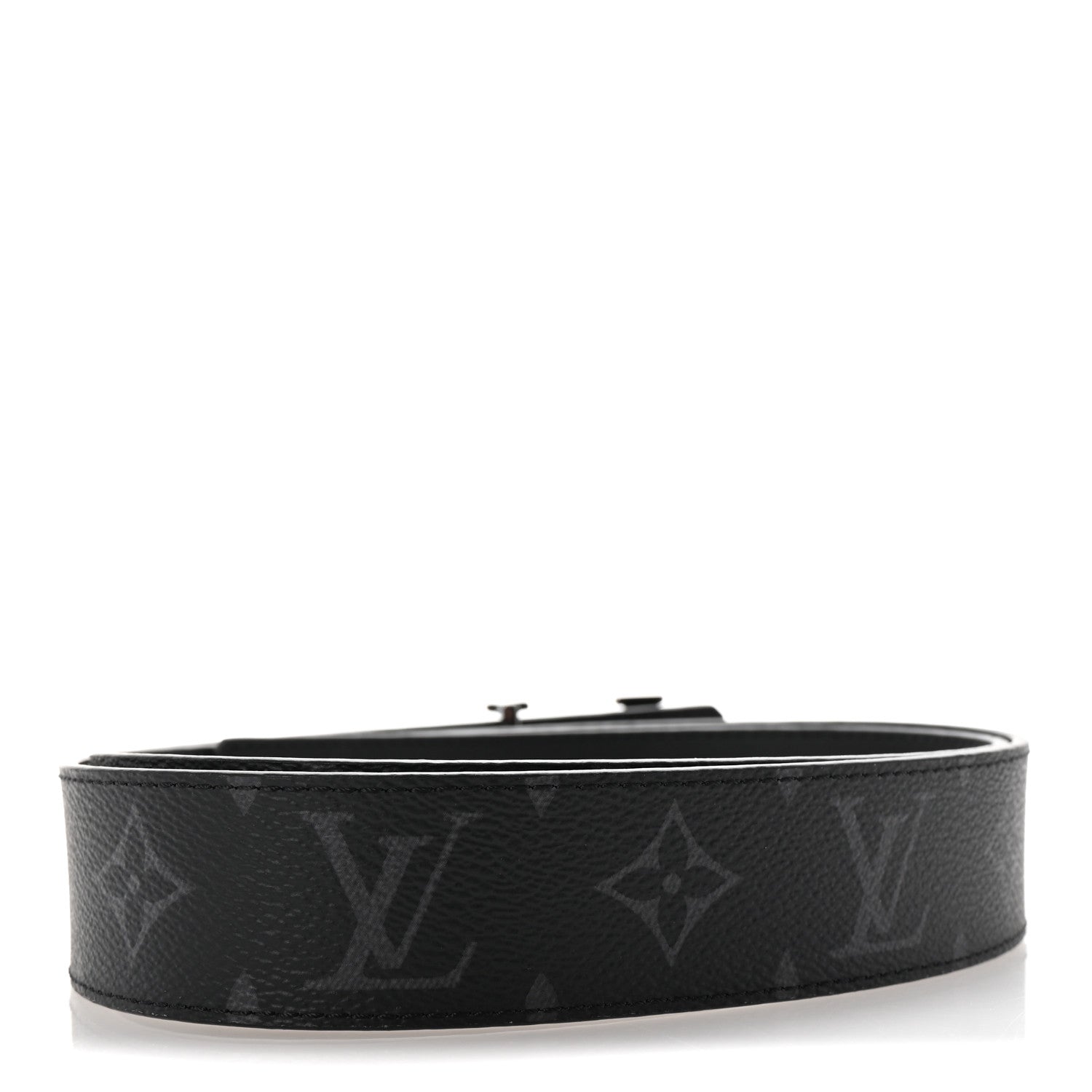 Louis Vuitton Calfskin Monogram Eclipse 35mm LV Initiales Reversible Belt 90 36 2 of 5