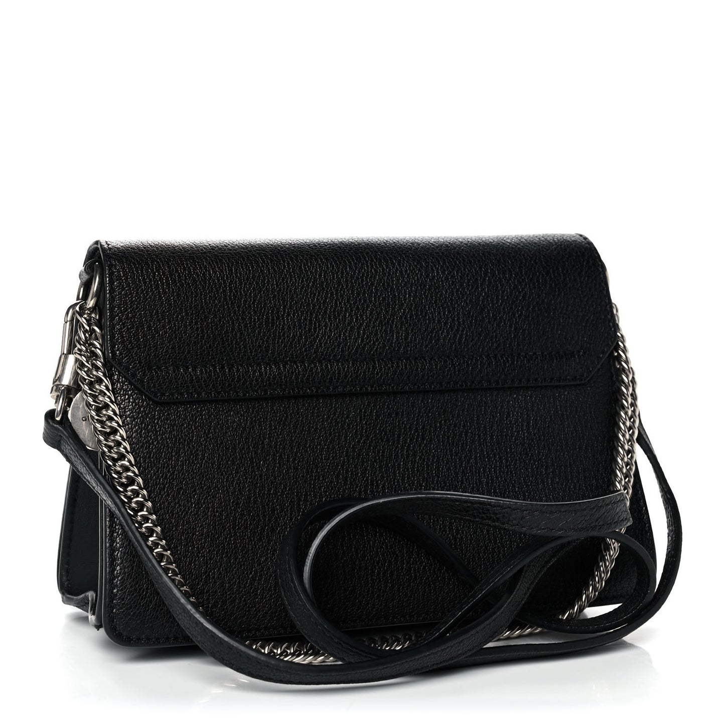 Sugar Goatskin Small GV3 Shoulder Bag Black