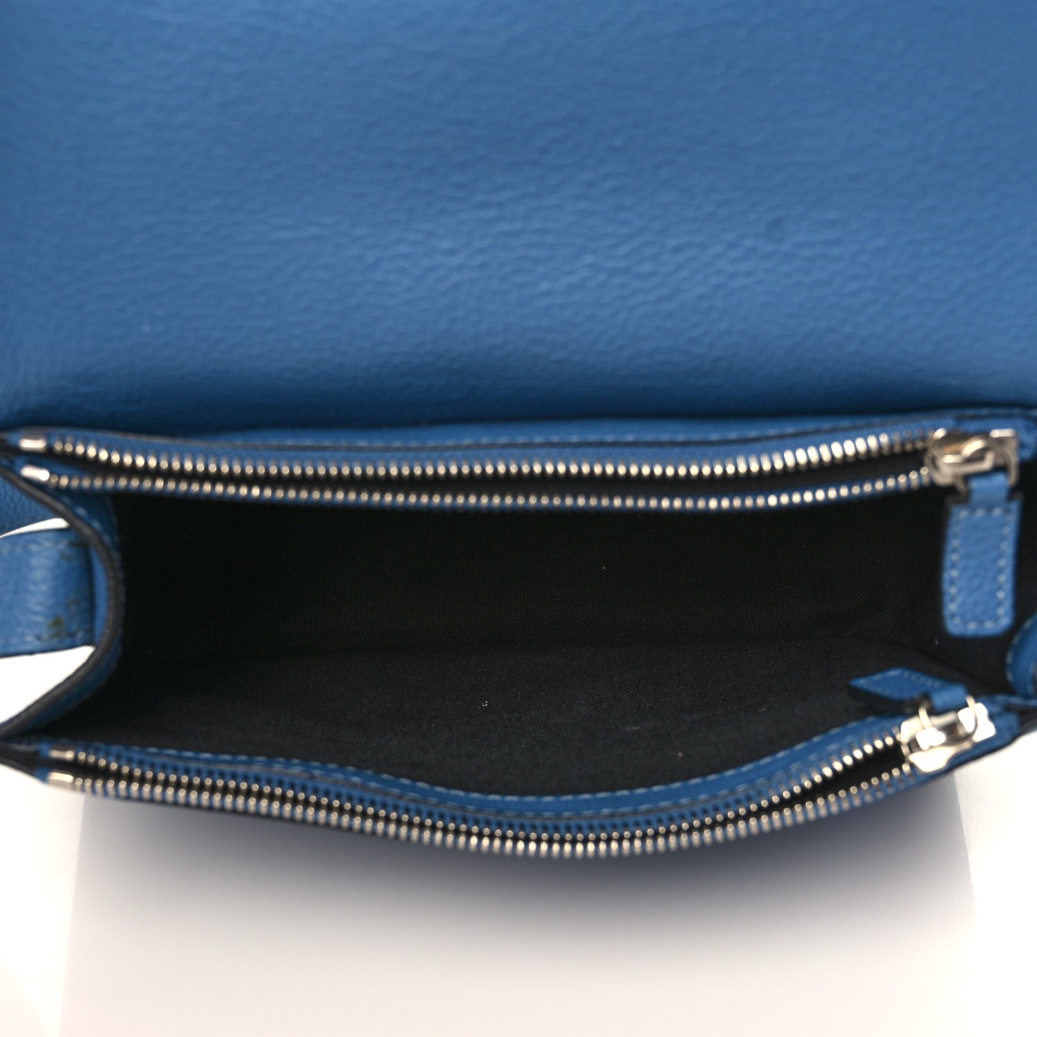Alexander McQueen Grained Calfskin Padlock Crossbody Bag Blue 4 of 11