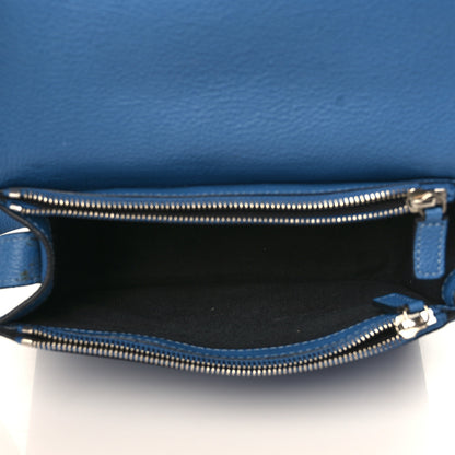 Alexander McQueen Grained Calfskin Padlock Crossbody Bag Blue 4 of 11
