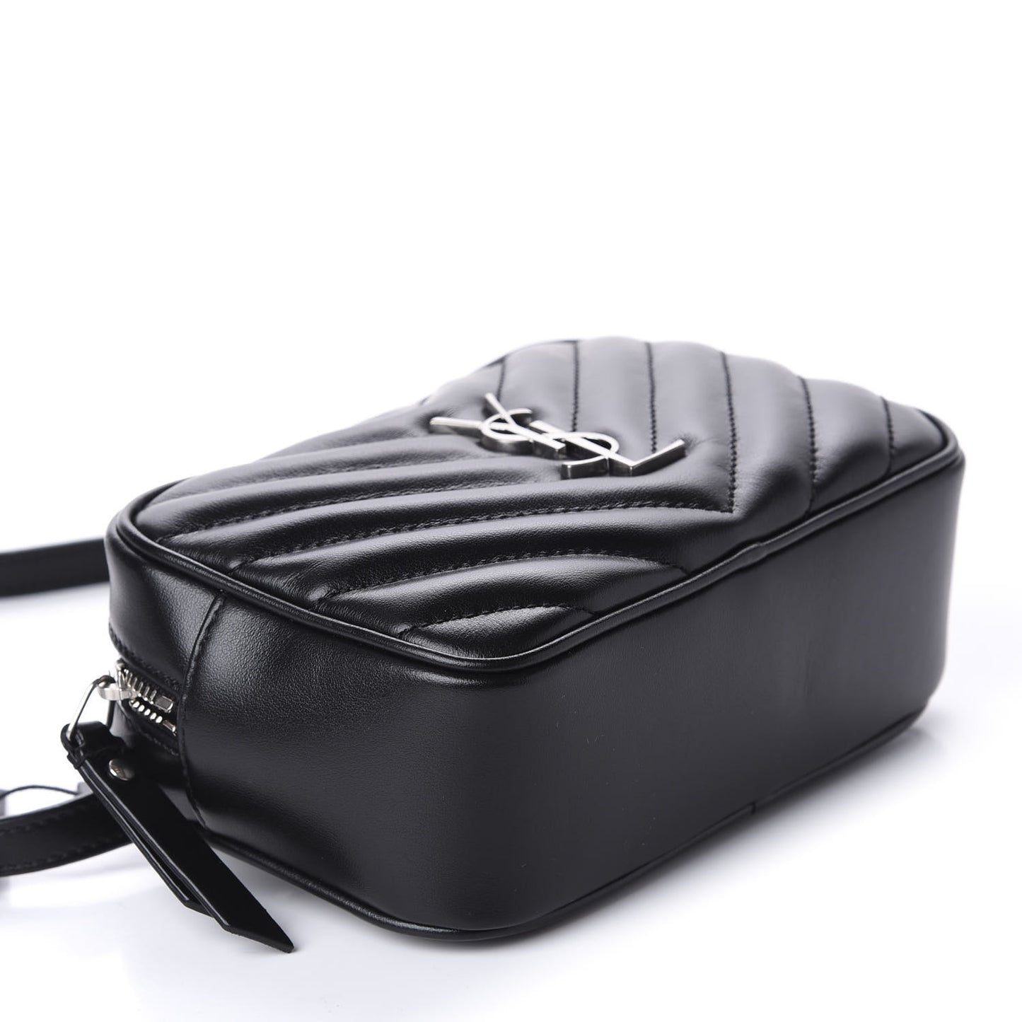 Calfskin Matelasse Monogram Lou Belt Bag Black