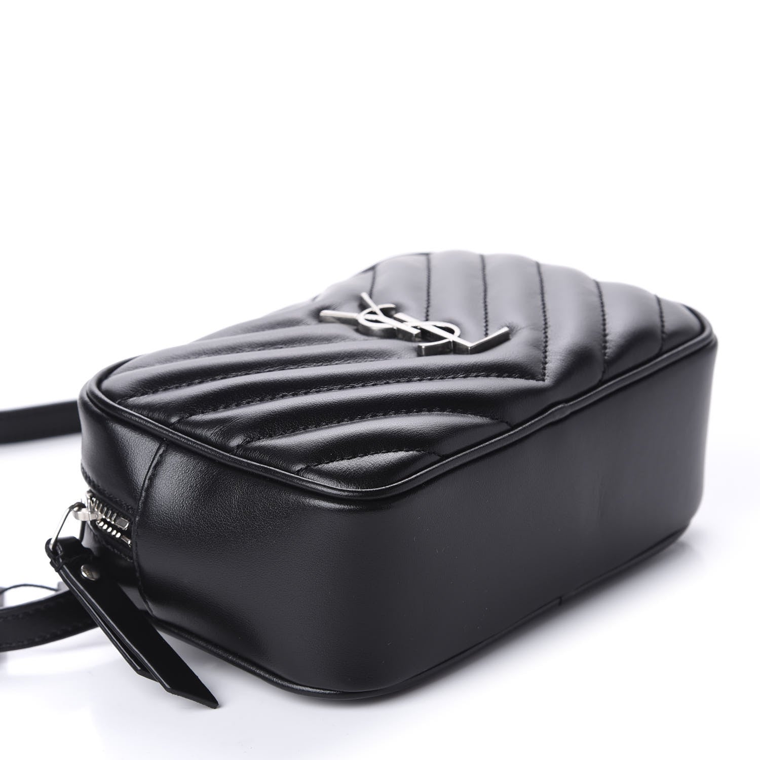 Saint Laurent Calfskin Matelasse Monogram Lou Belt Bag Black 4 of 10