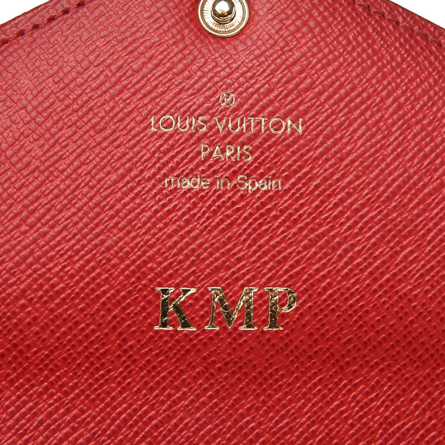 Damier Ebene Josephine Wallet Red