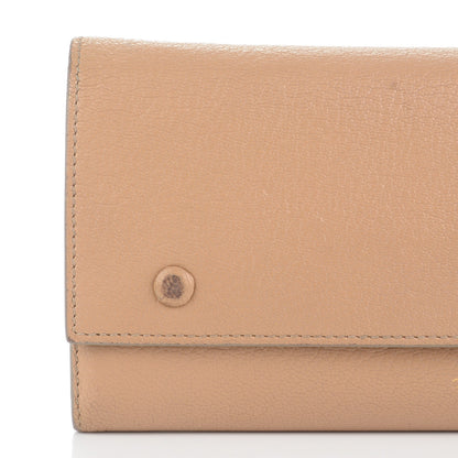 Celine Goatskin Large Multifunction Flap Wallet Praline 7 of 8