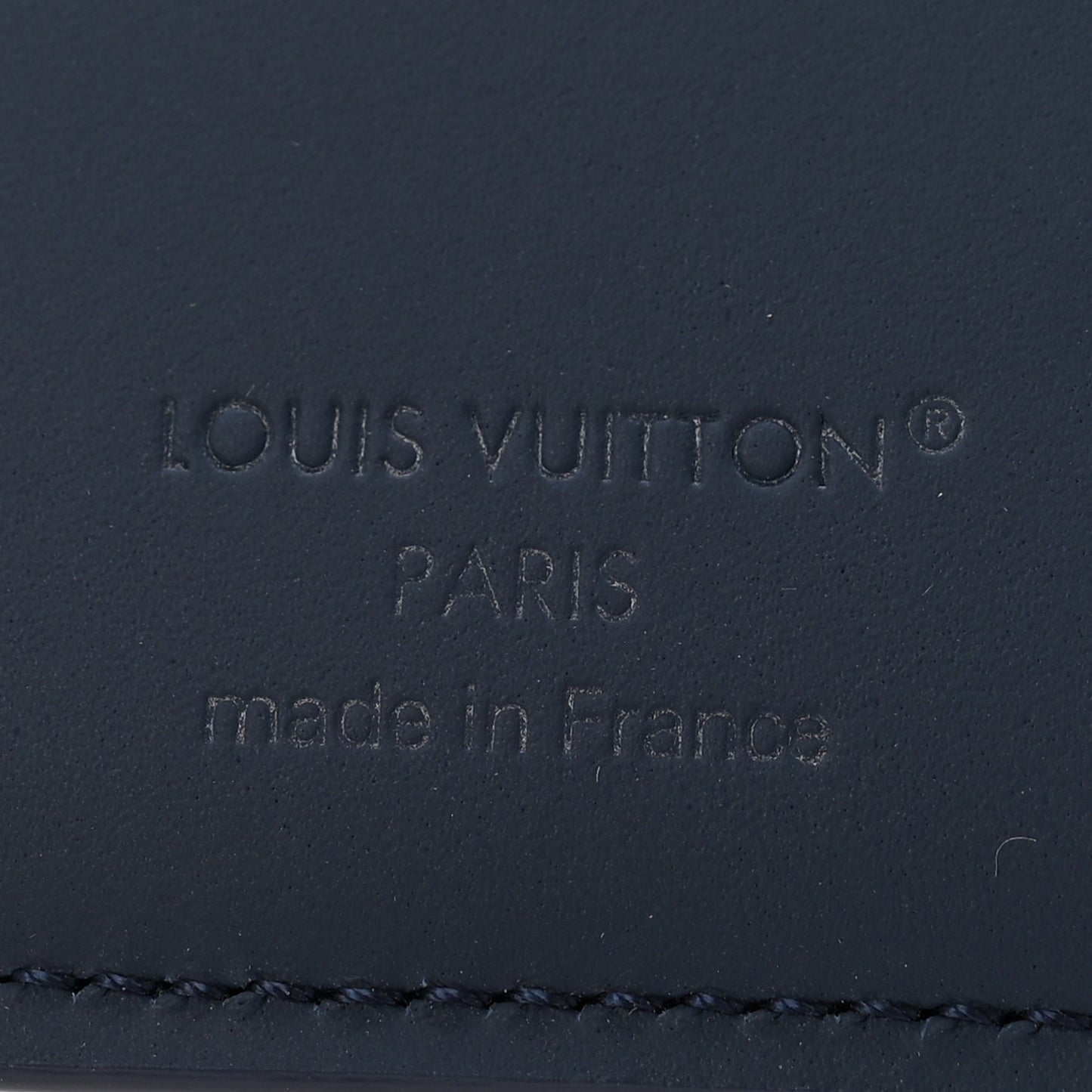 Grained Calfskin Multiple Wallet Navy