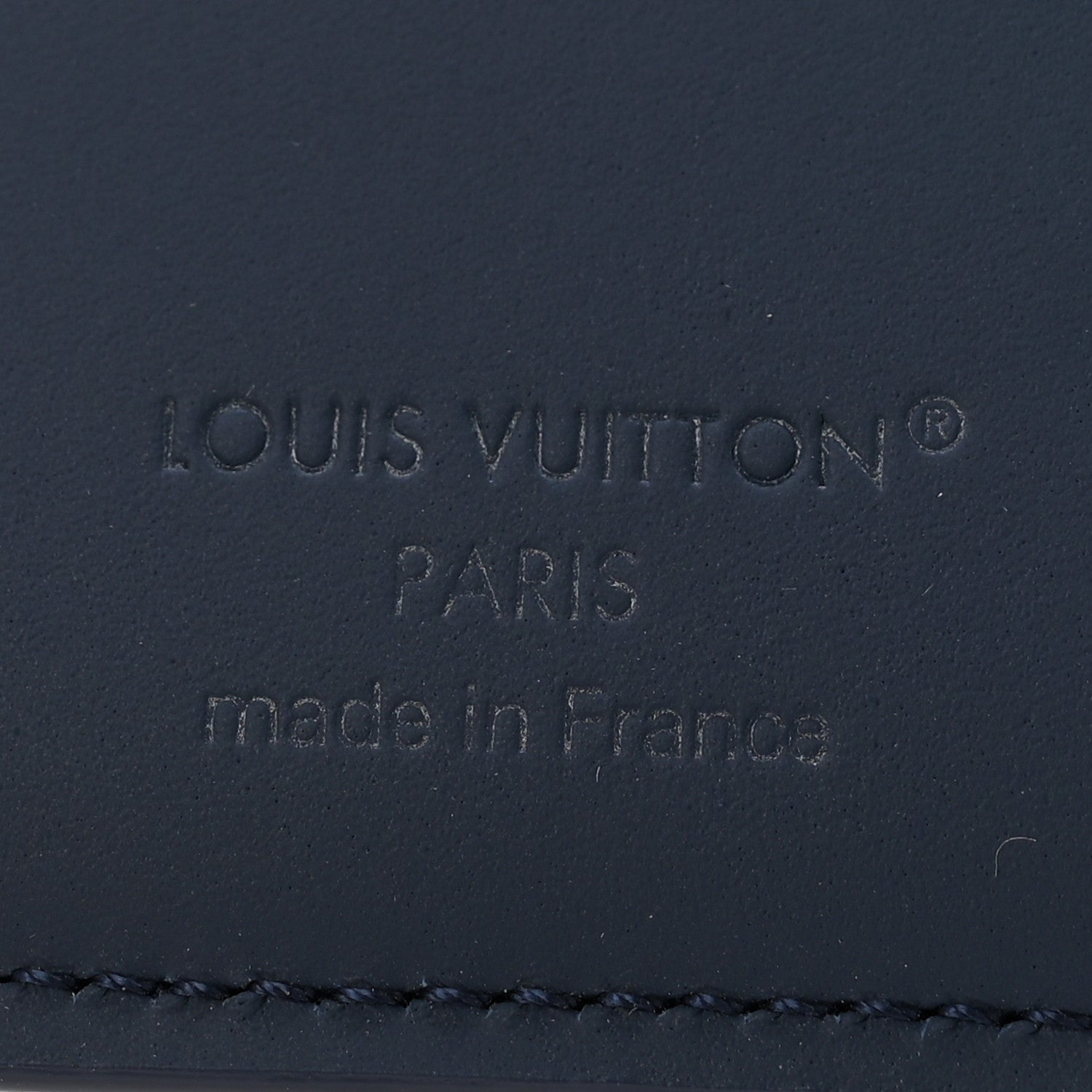 Louis Vuitton Grained Calfskin Multiple Wallet Navy 6 of 6