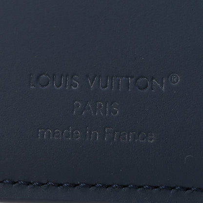 Louis Vuitton Grained Calfskin Multiple Wallet Navy 6 of 6