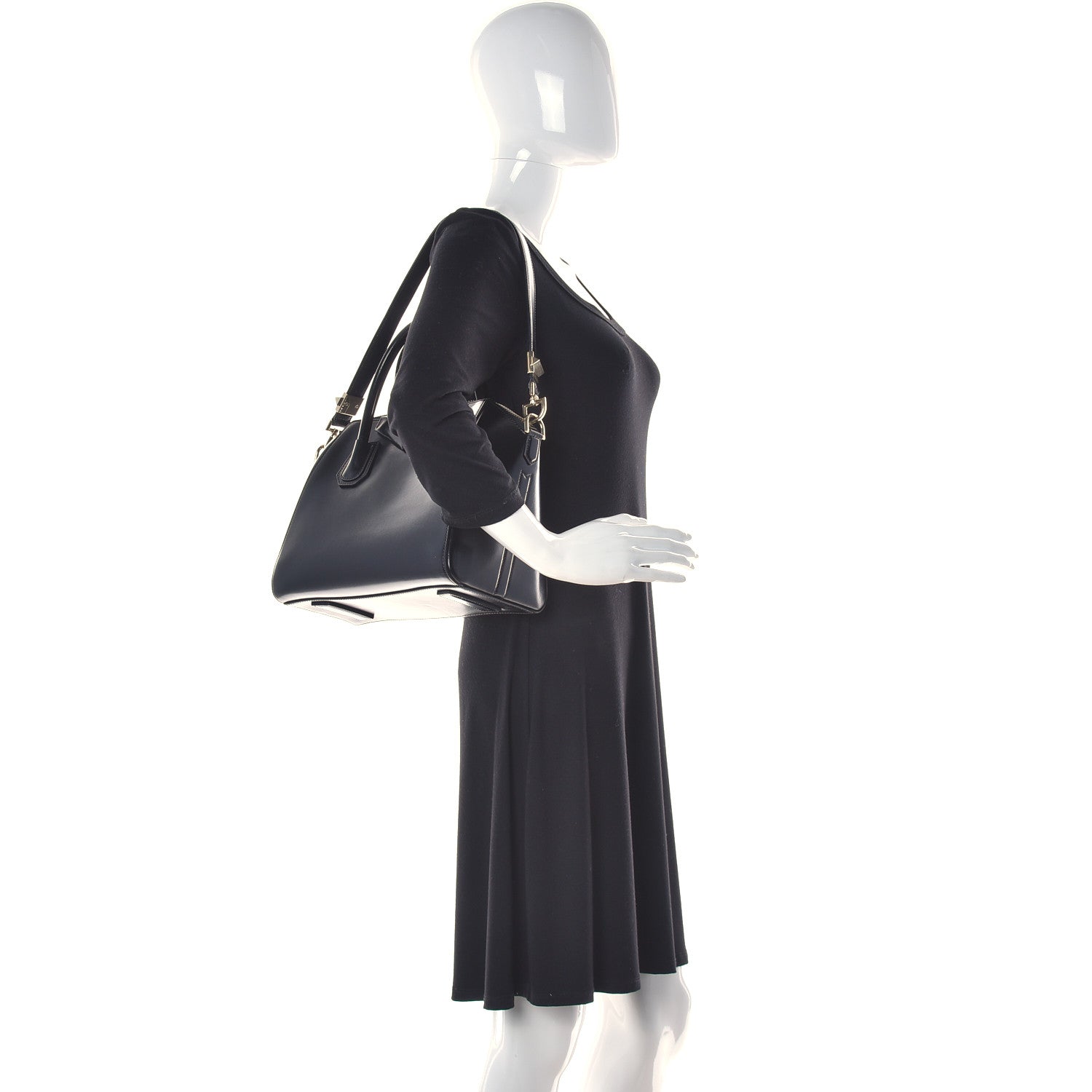 Givenchy Shiny Lord Calfskin Small Antigona Black 3 of 10