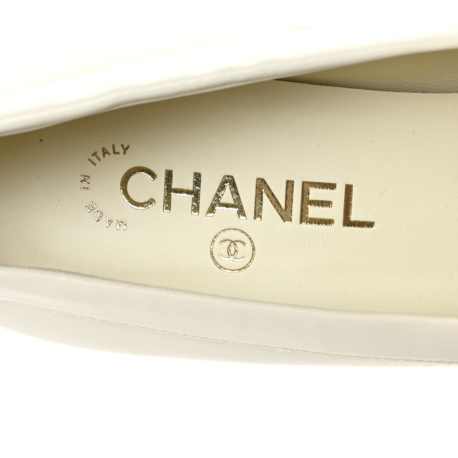 Chanel Lambskin Pearl Crystal Quilted CC Loafers 40 White Black 7 of 8