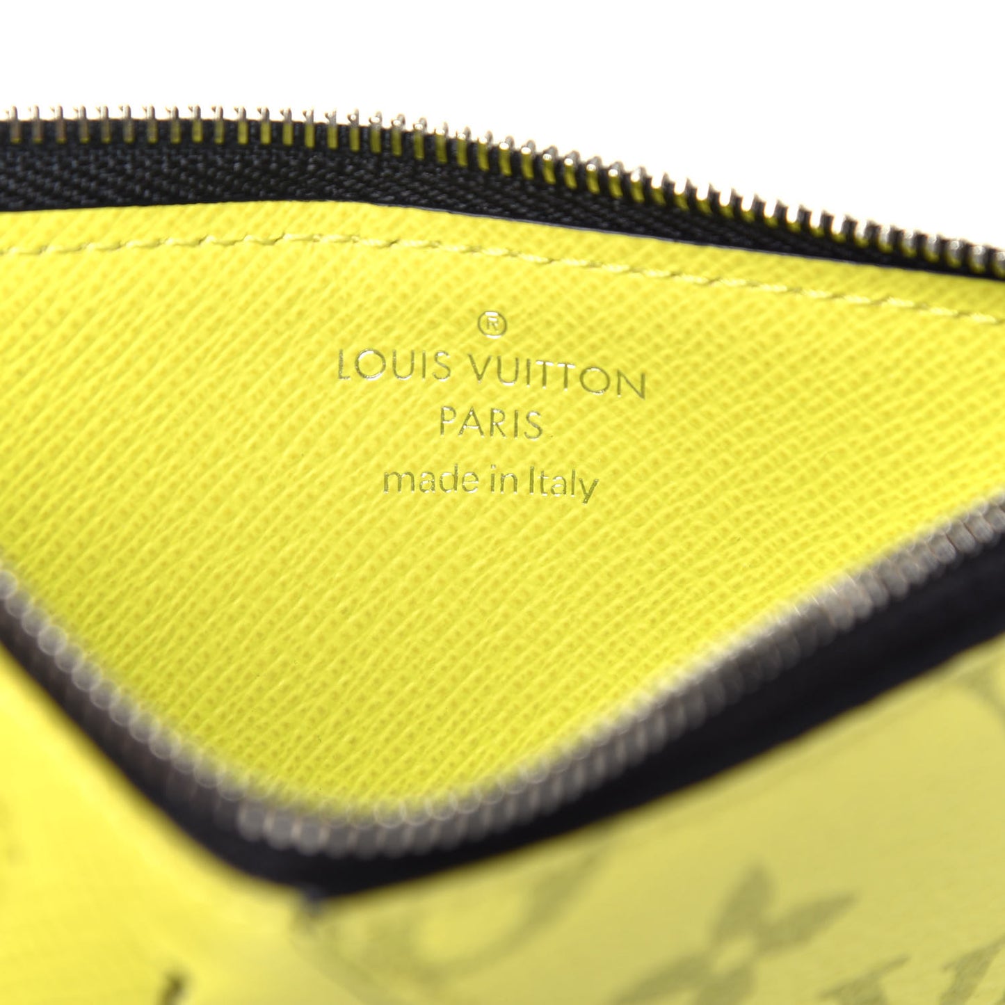 Monogram Taiga Coin Card Holder Yellow