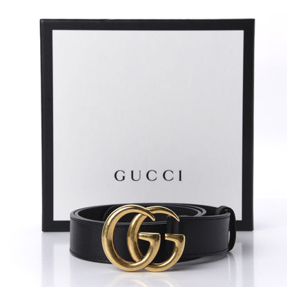 Gucci Calfskin Double G 30mm Belt 75 30 Black 4 of 4