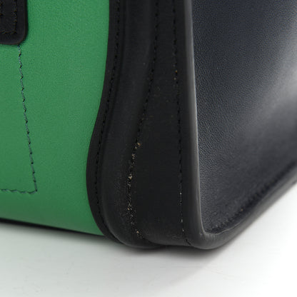 Celine Smooth Calfskin Nano Bi-Color Luggage Grass 11 of 13