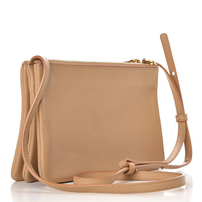 Celine Lambskin Small Trio Crossbody Bag Beige 3 of 8