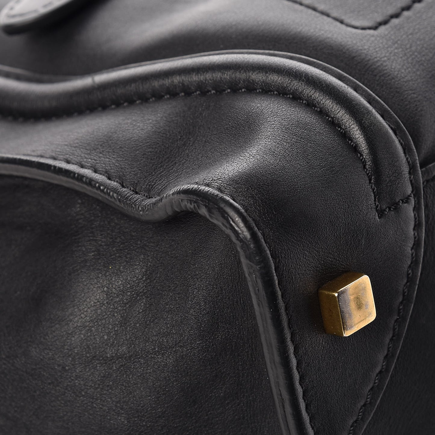 Smooth Calfskin Mini Luggage Black