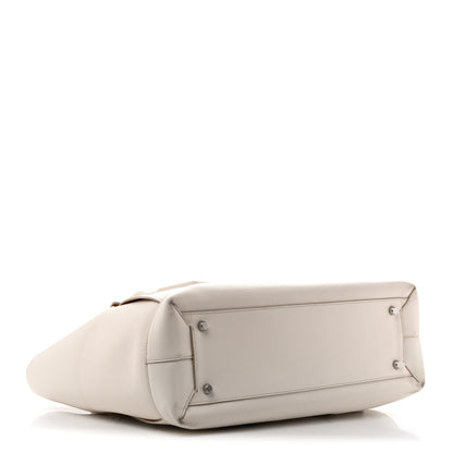 Bottega Veneta French Calfskin Maxi Intrecciato Large Arco  Bianco 3 of 14