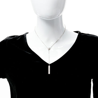 Cartier 18K White Gold Diamond LOVE Lariat Necklace 3 of 5
