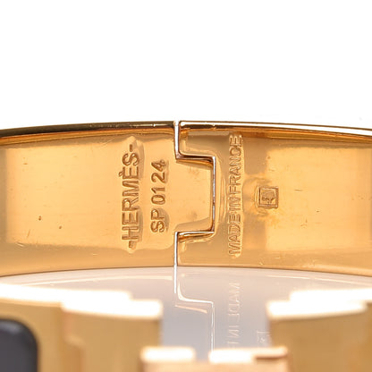 Hermes Enamel Narrow Clic Clac H Bracelet PM Slate 5 of 6