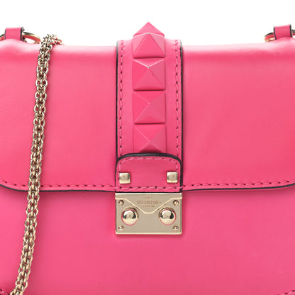 Valentino Garavani Vitello Small Glam Lock Rockstud Flap Pop Fuxia 8 of 11