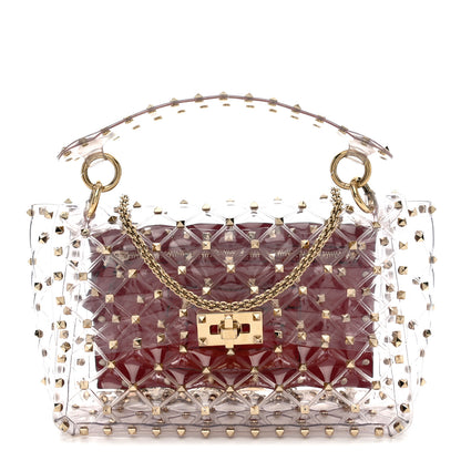 Valentino Garavani PVC Medium Rockstud Spike Shoulder Bag 1 of 11