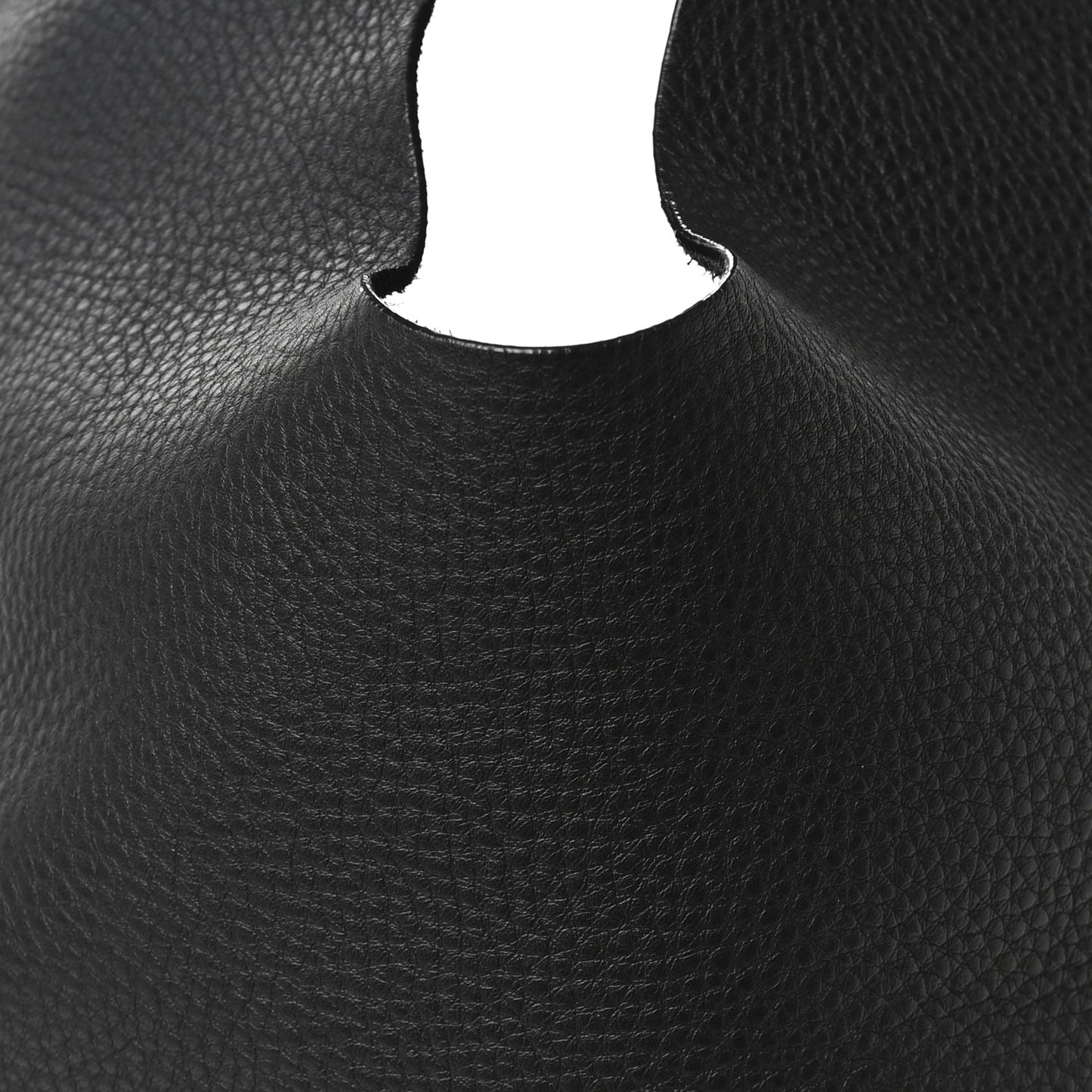 Grained Calfskin Bindle Three Bag Black
