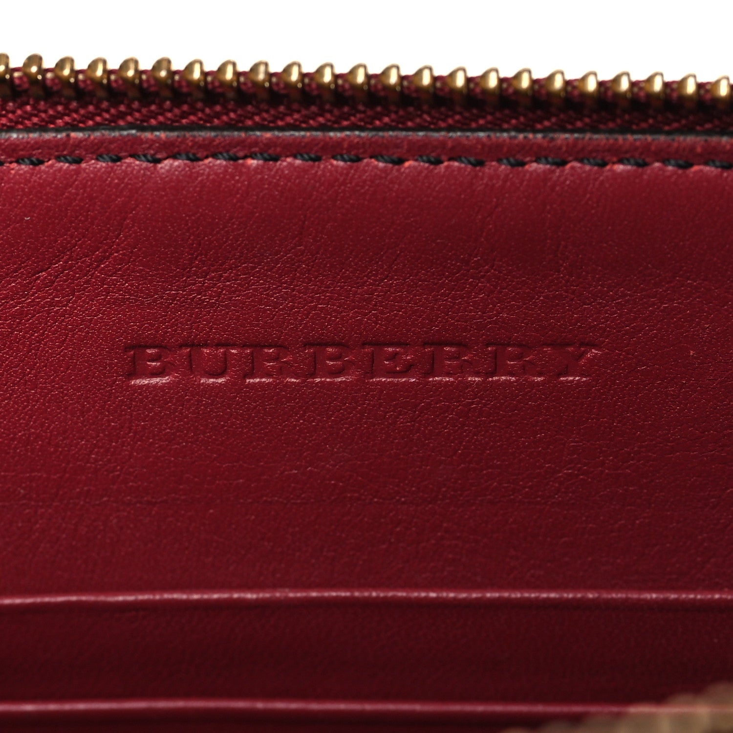 Burberry House Check Derby Peyton Crossbody Clutch Bag Russet Red 6 of 12