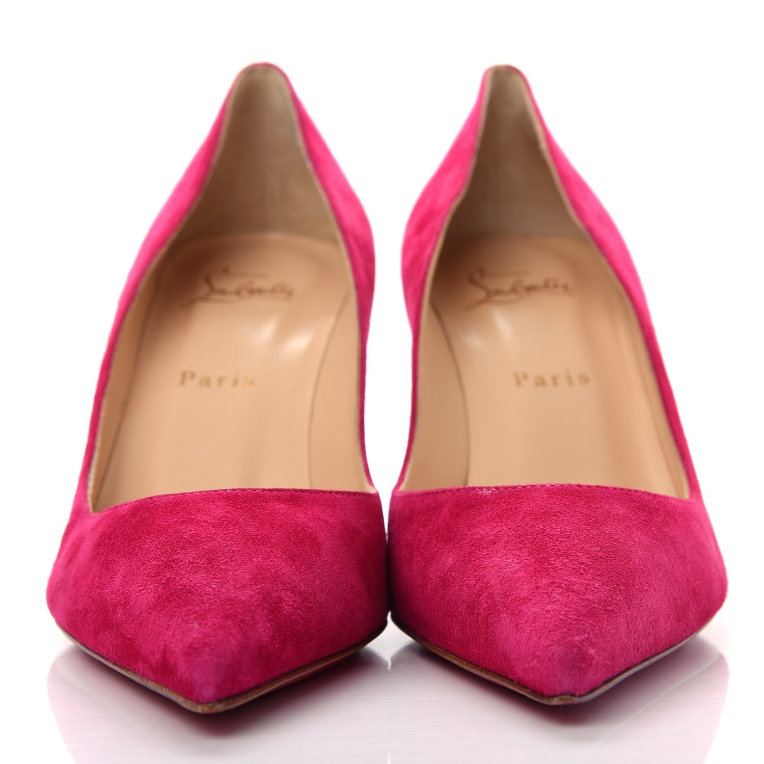 Christian Louboutin Veau Velours Clare 80 Pumps 38.5 Bomba 2 of 10