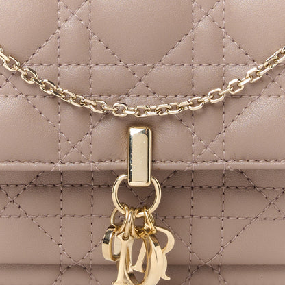 Christian Dior Lambskin Cannage Chain My Dior Daily Chain Pouch Warm Taupe 9 of 12