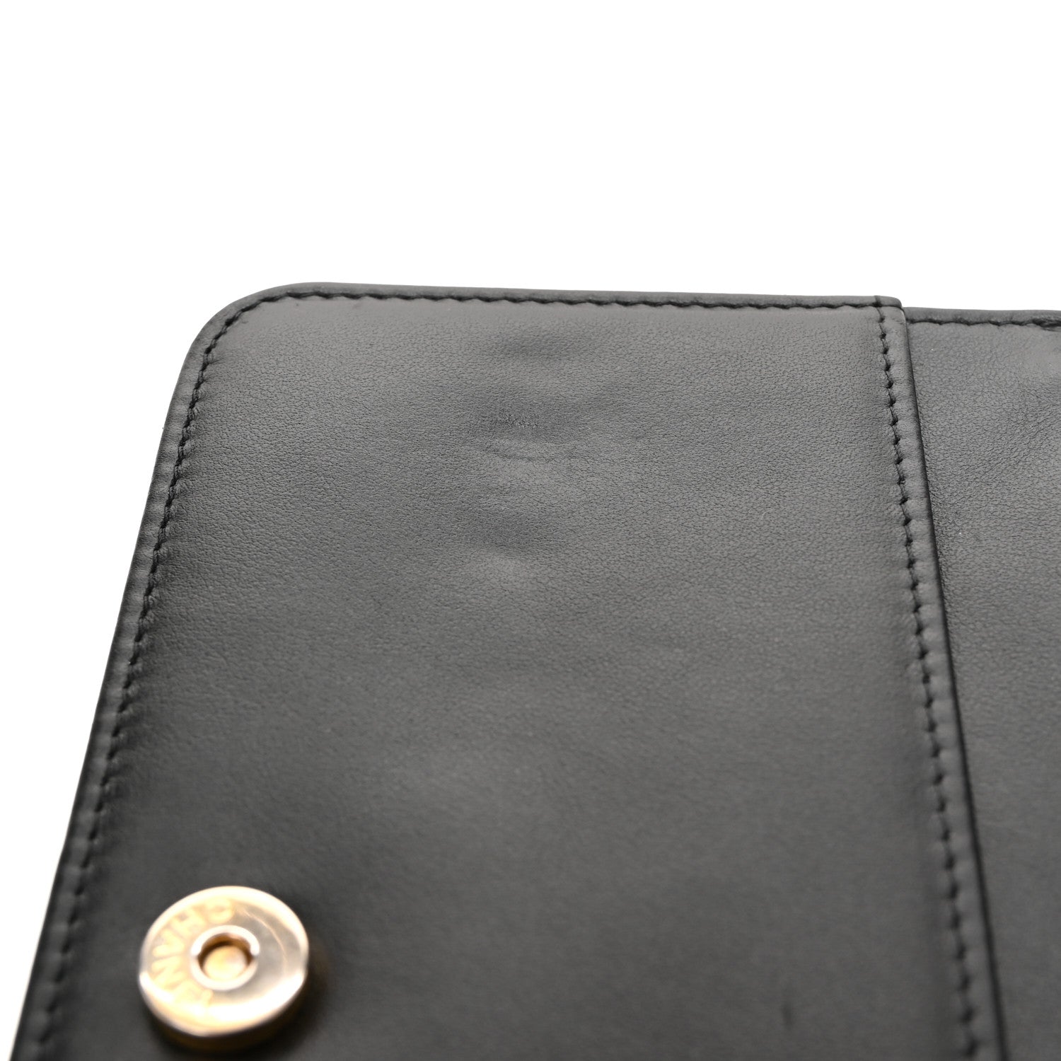Chanel Caviar Quilted Boy Wallet On Chain WOC Black 12 of 13