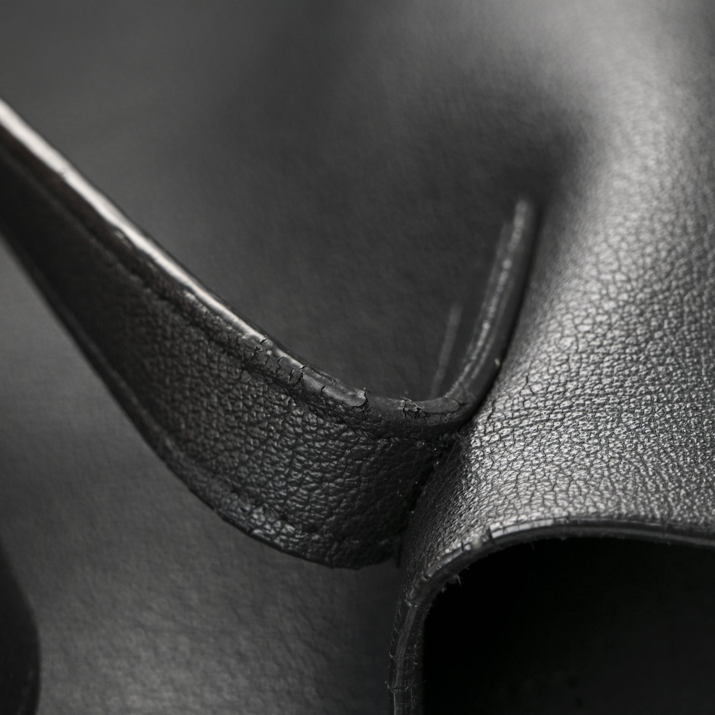 Calfskin Large Shopping Tote Black