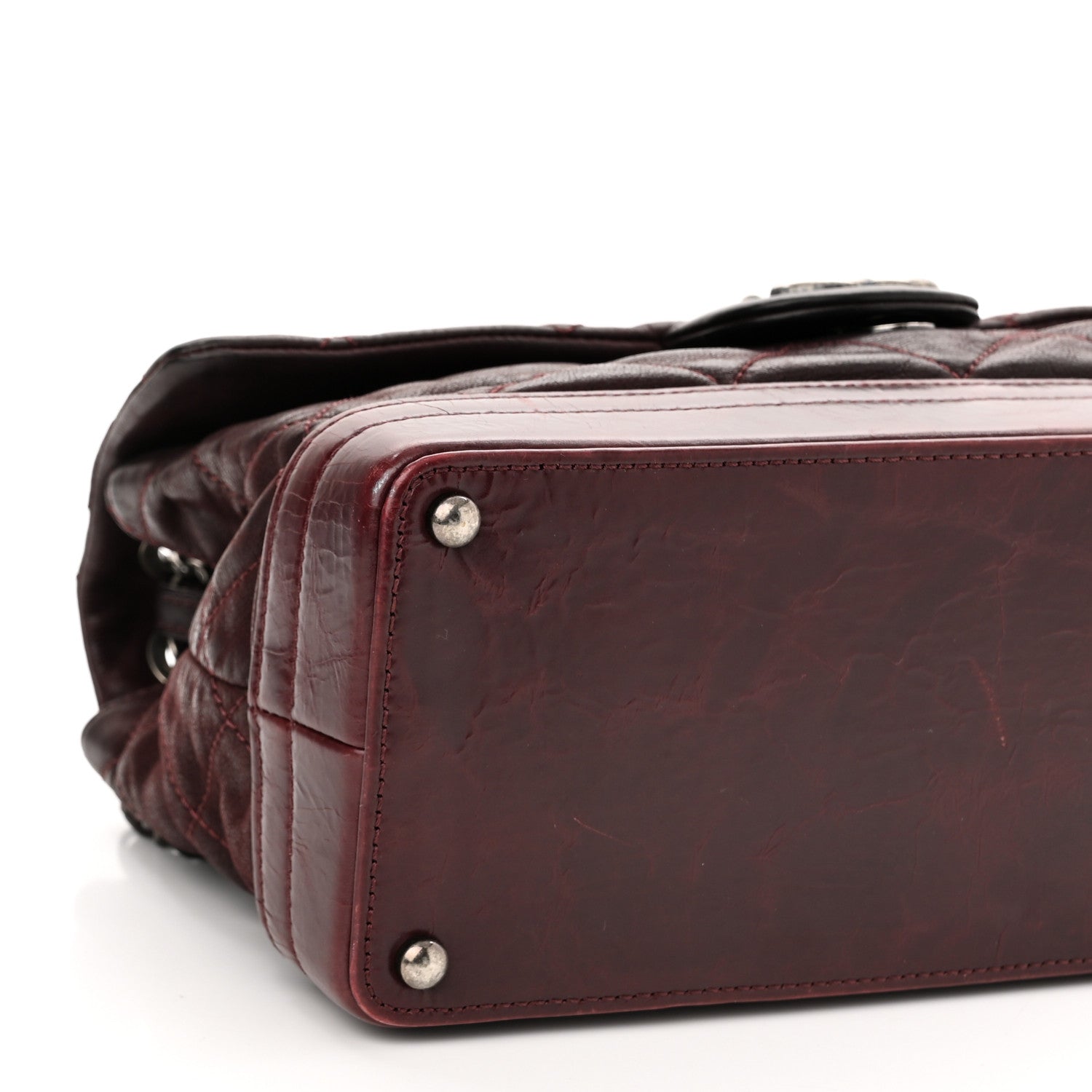 Chanel Iridescent Calfskin Quilted VIP Flap Bordeaux 9 of 10