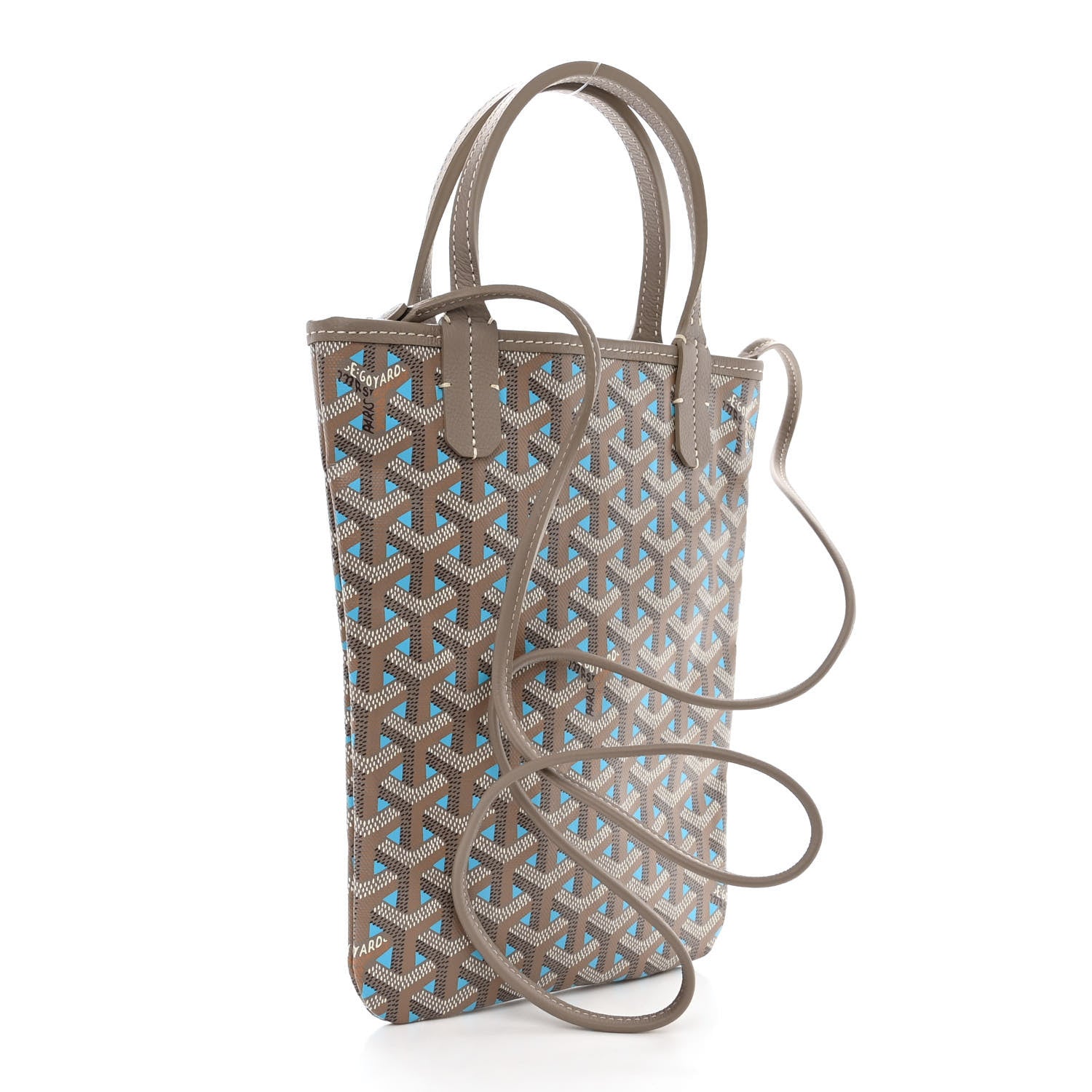 Goyard Goyardine Poitiers Claire Voie Tote Grege Turquoise 3 of 10