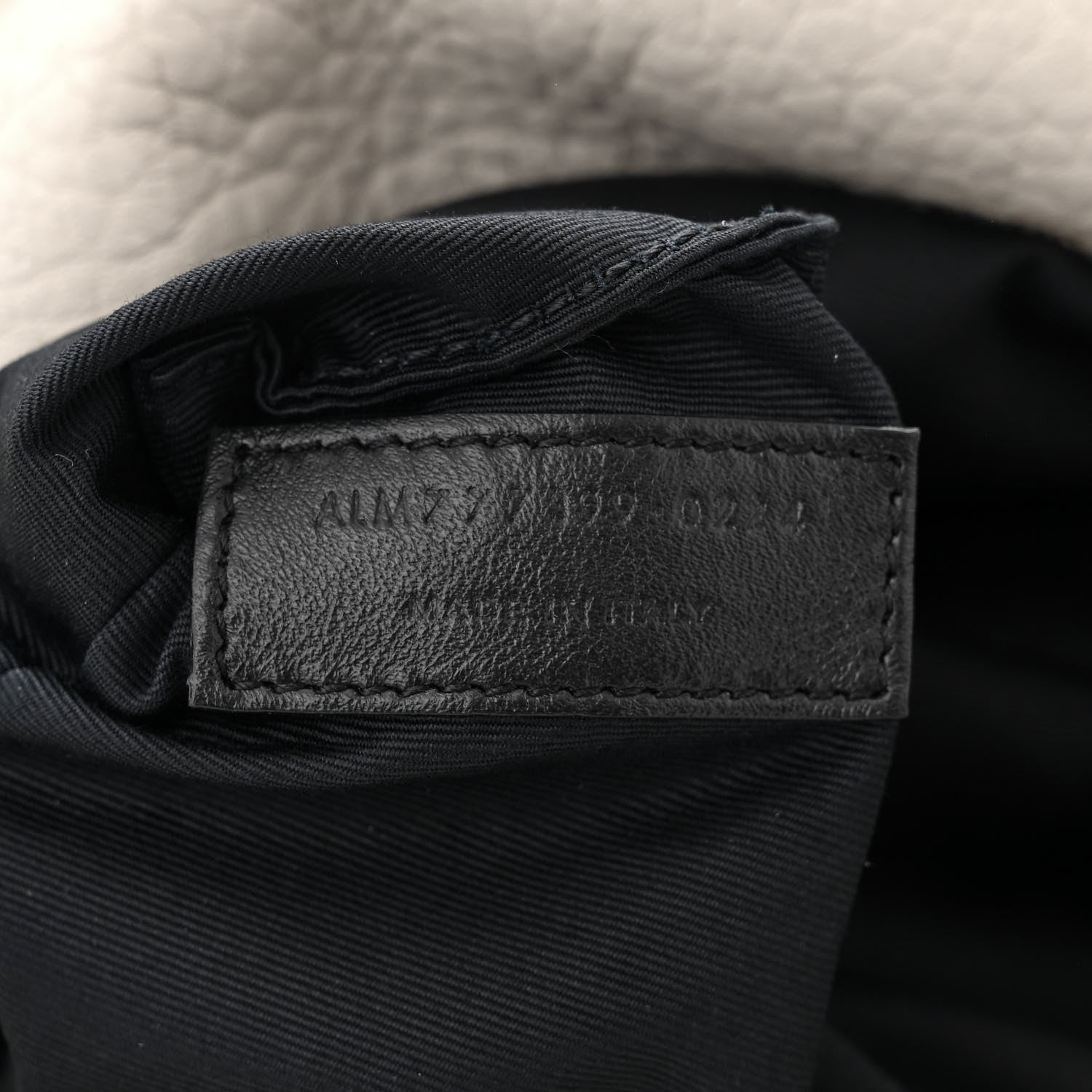 Saint Laurent Grained Lambskin Large Calypso Blanc Vintage 7 of 10