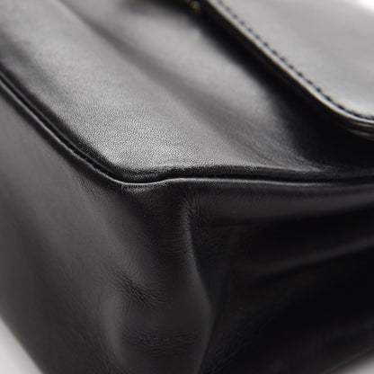 Valentino Garavani Vitello Rockstud Flip Lock Shoulder Flap Bag Black 11 of 15