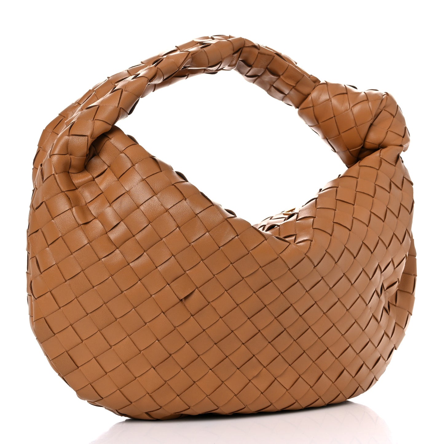 Nappa Intrecciato Teen Jodie Hobo Caramel