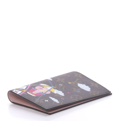 Louis Vuitton Monogram 2020 Christmas Animation Big Wheel Passport Cover Rose Ballerine 4 of 10