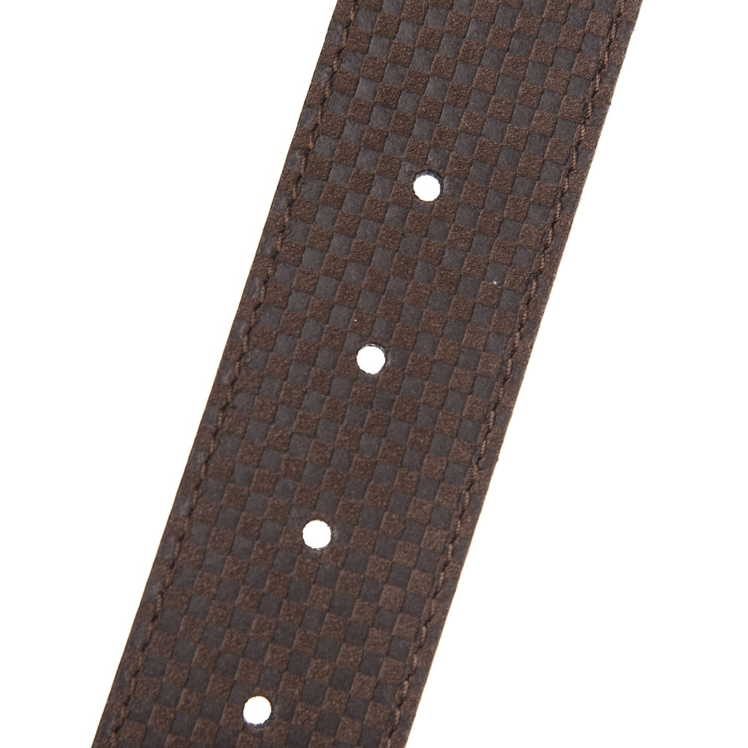 Louis Vuitton Suede Calfskin Mini Damier 40mm LV Initiales Belt 95 38 Moka 6 of 6