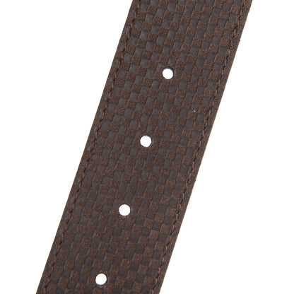 Louis Vuitton Suede Calfskin Mini Damier 40mm LV Initiales Belt 95 38 Moka 6 of 6