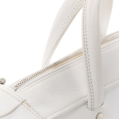 Balenciaga Calfskin S Triangle Duffle White 11 of 15