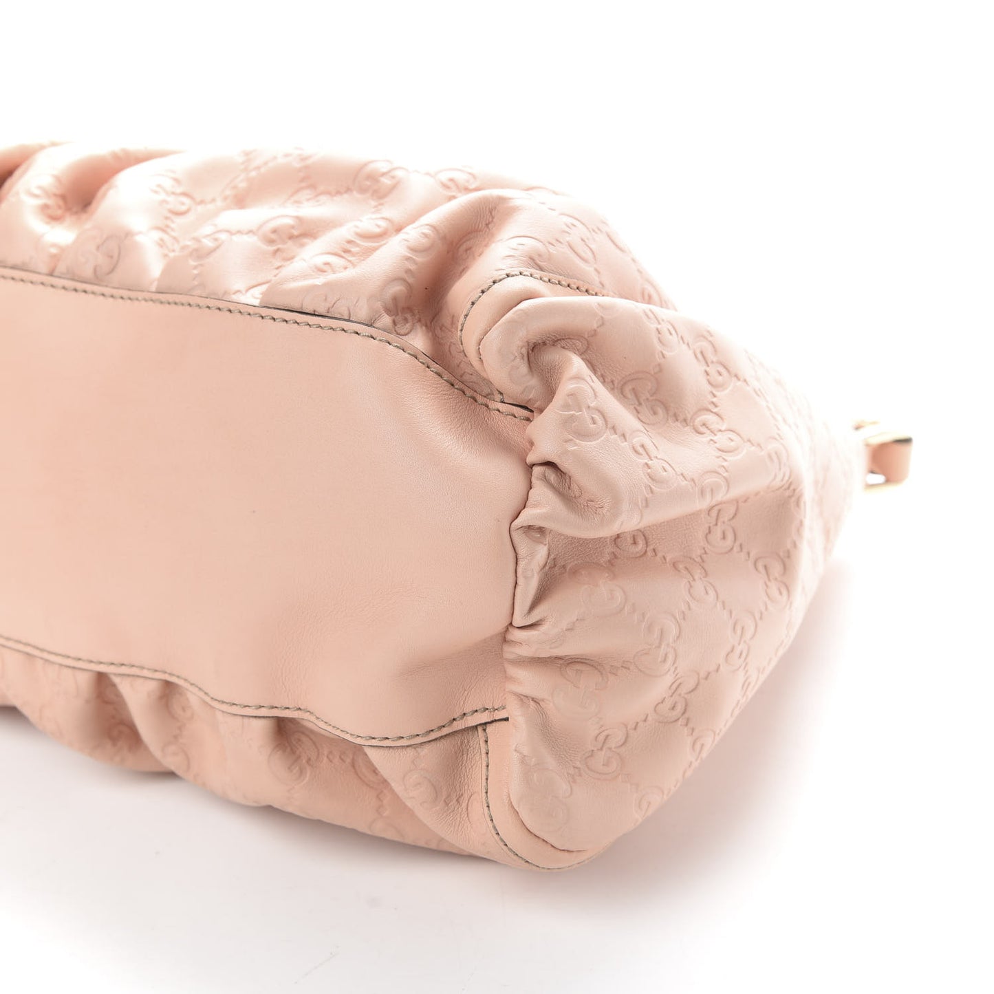 Guccissima Large D Gold Hobo Pink
