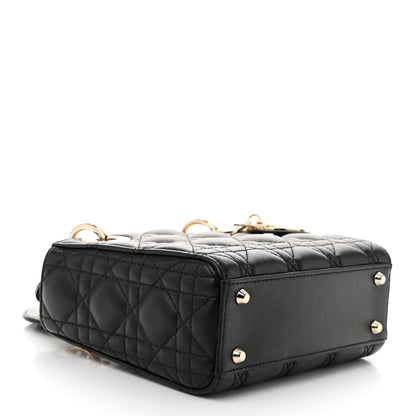 Christian Dior Lambskin Cannage Mini Lady Dior Black 4 of 10