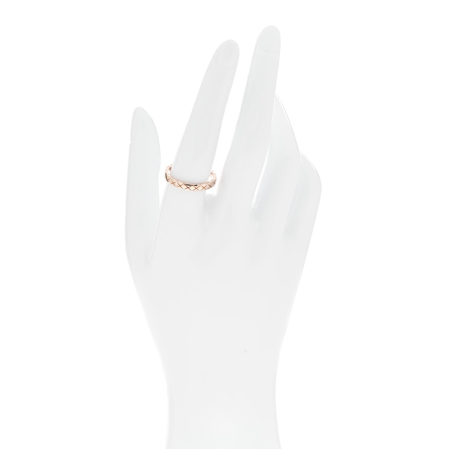 Chanel 18K Beige Gold Mini Coco Crush Ring 59 8.75 2 of 4