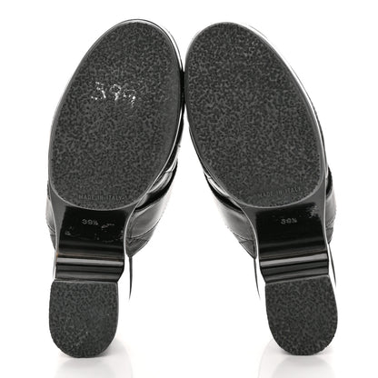 Chanel Lambskin Quilted CC Turn Lock Clogs 39.5 Black 5 of 13