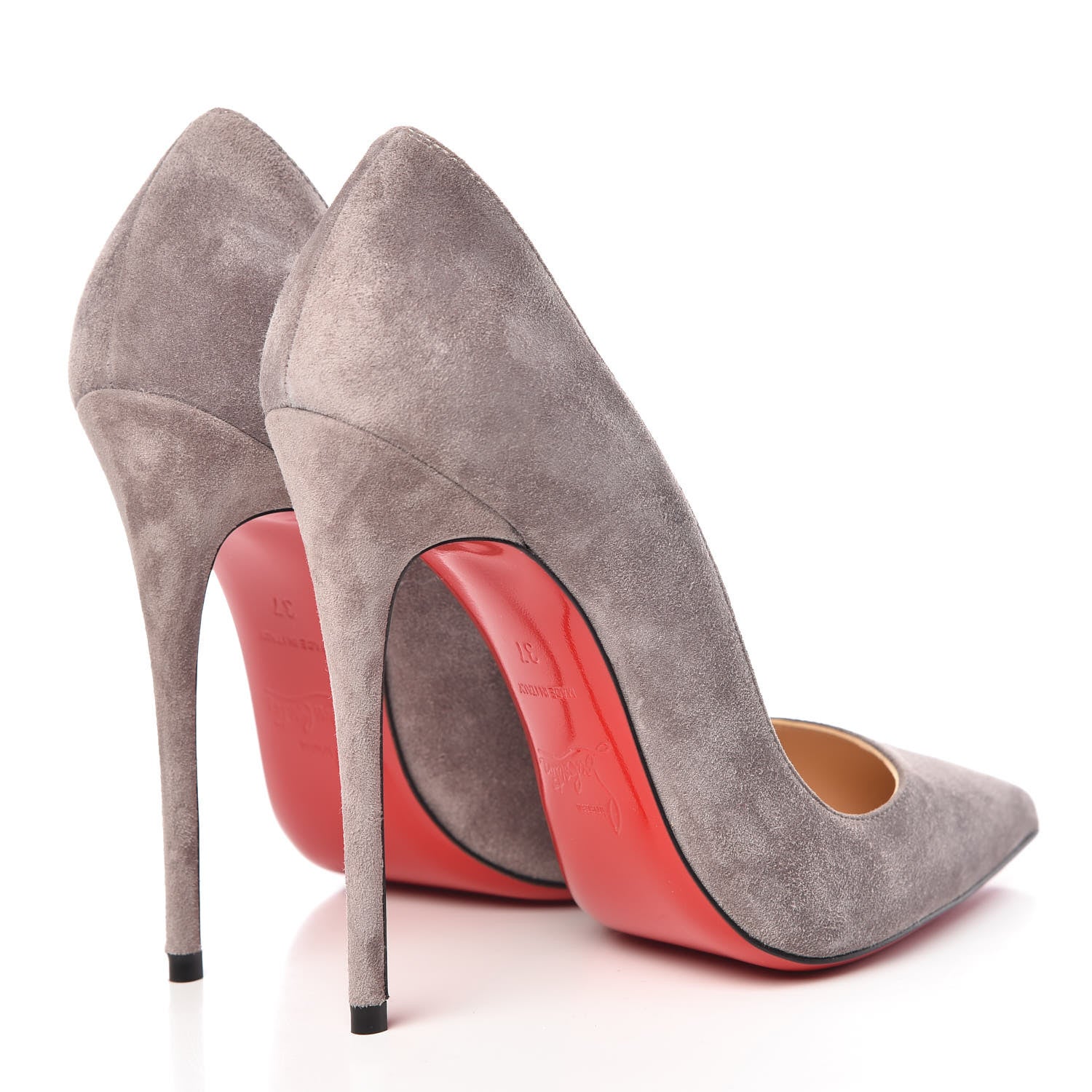 Christian Louboutin Veau Velours So Kate 120 Pumps 37 Storm 4 of 8